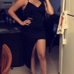 black dress high and low